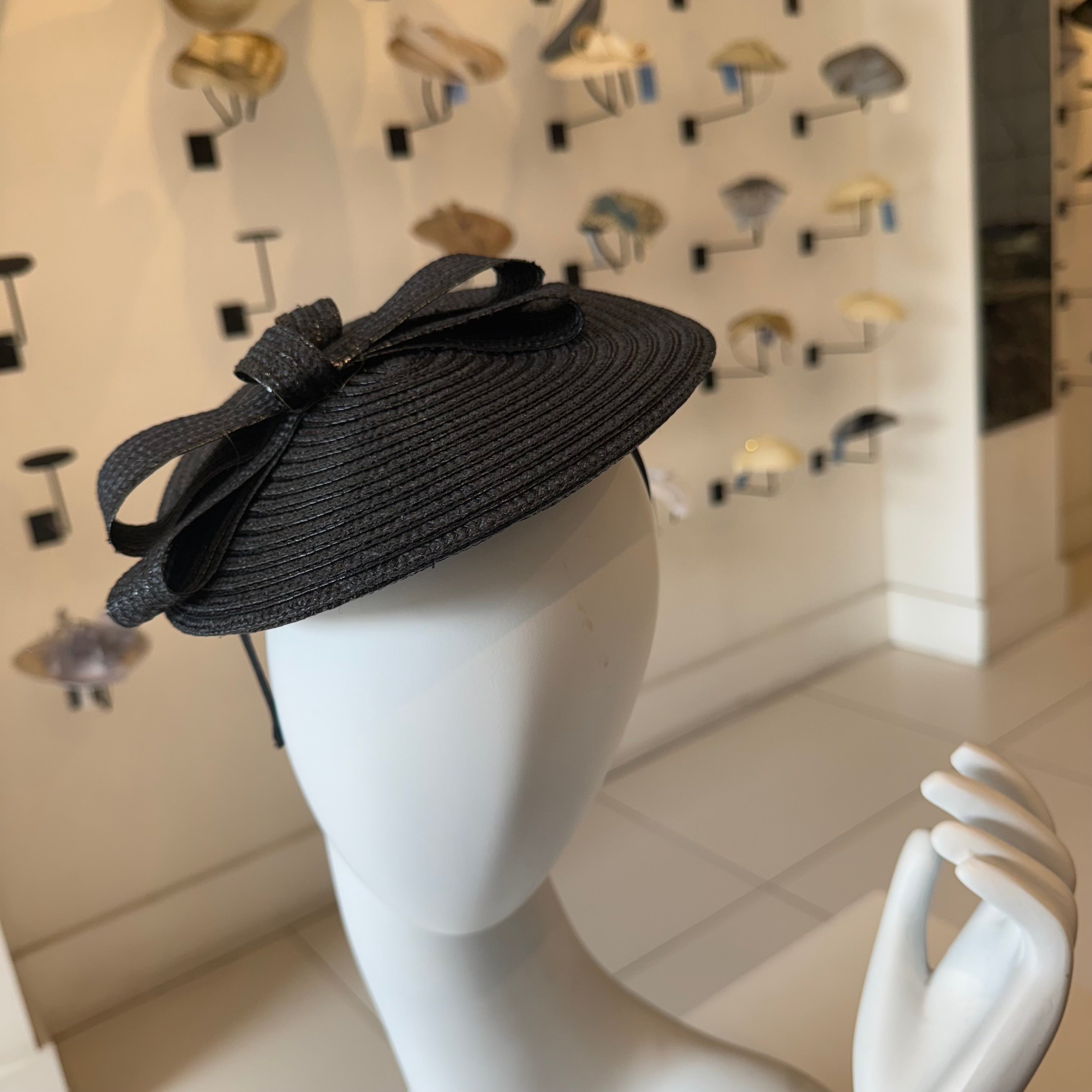 Flat Disc Ribbon Fascinator with Bow