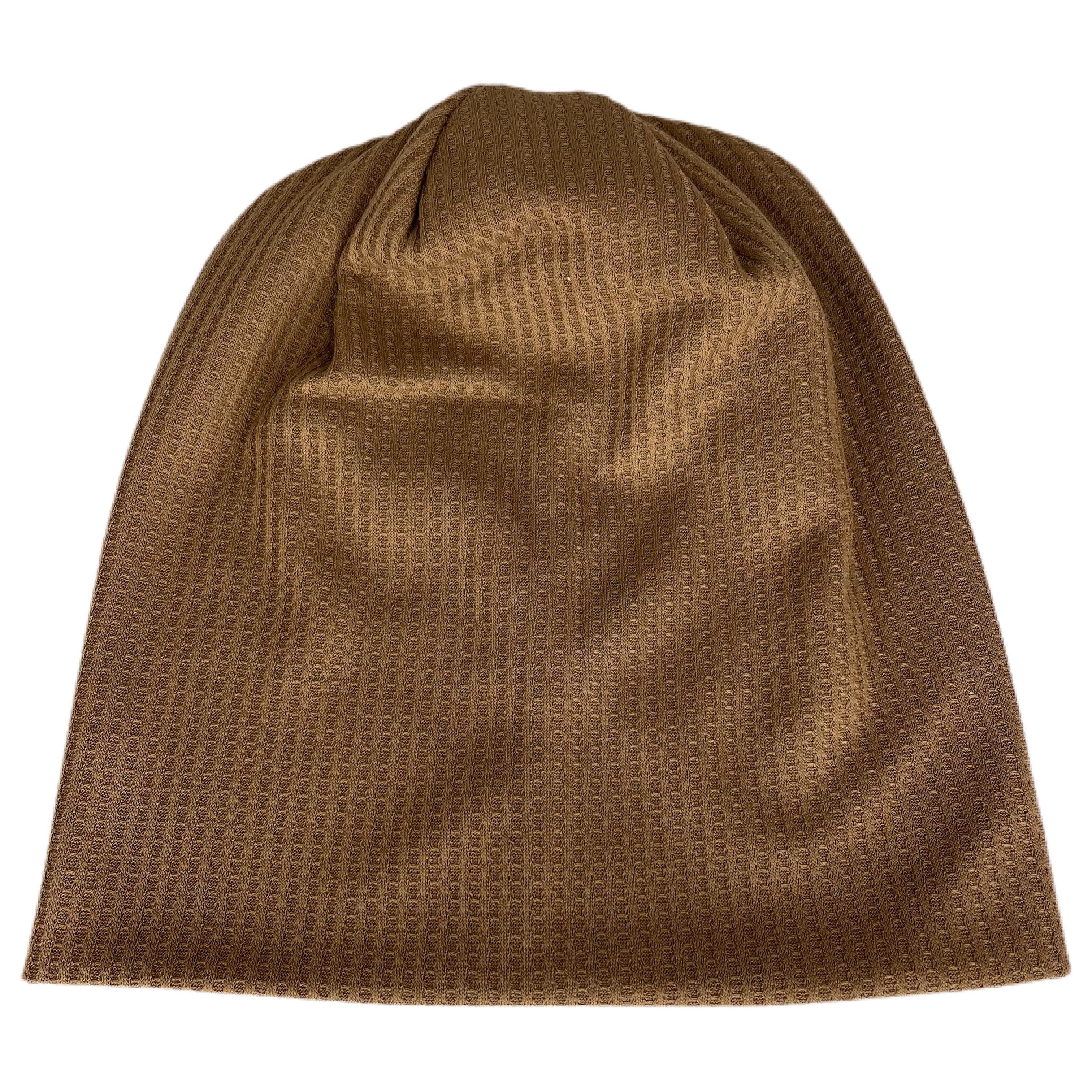 Aria Lightweight Waffle Beanie - Mocha