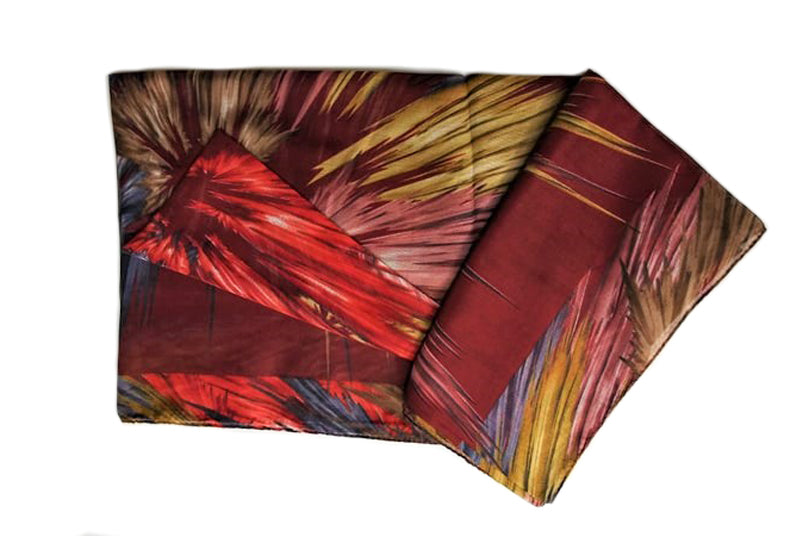 Burgundy & Gold Color Bursts