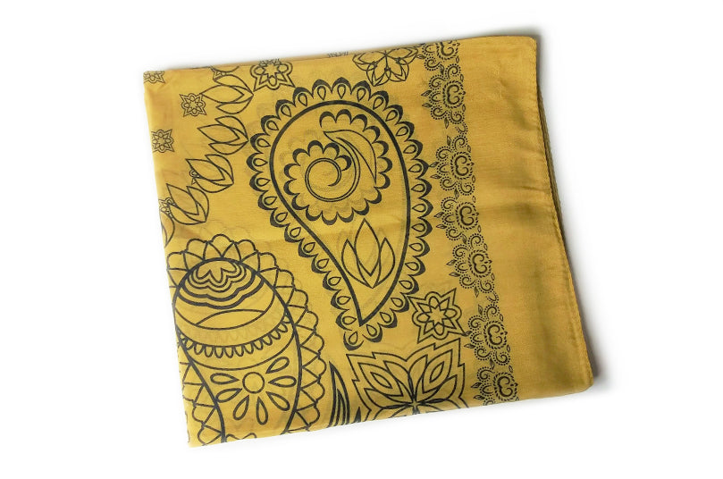 Yellow Ocher Paisley