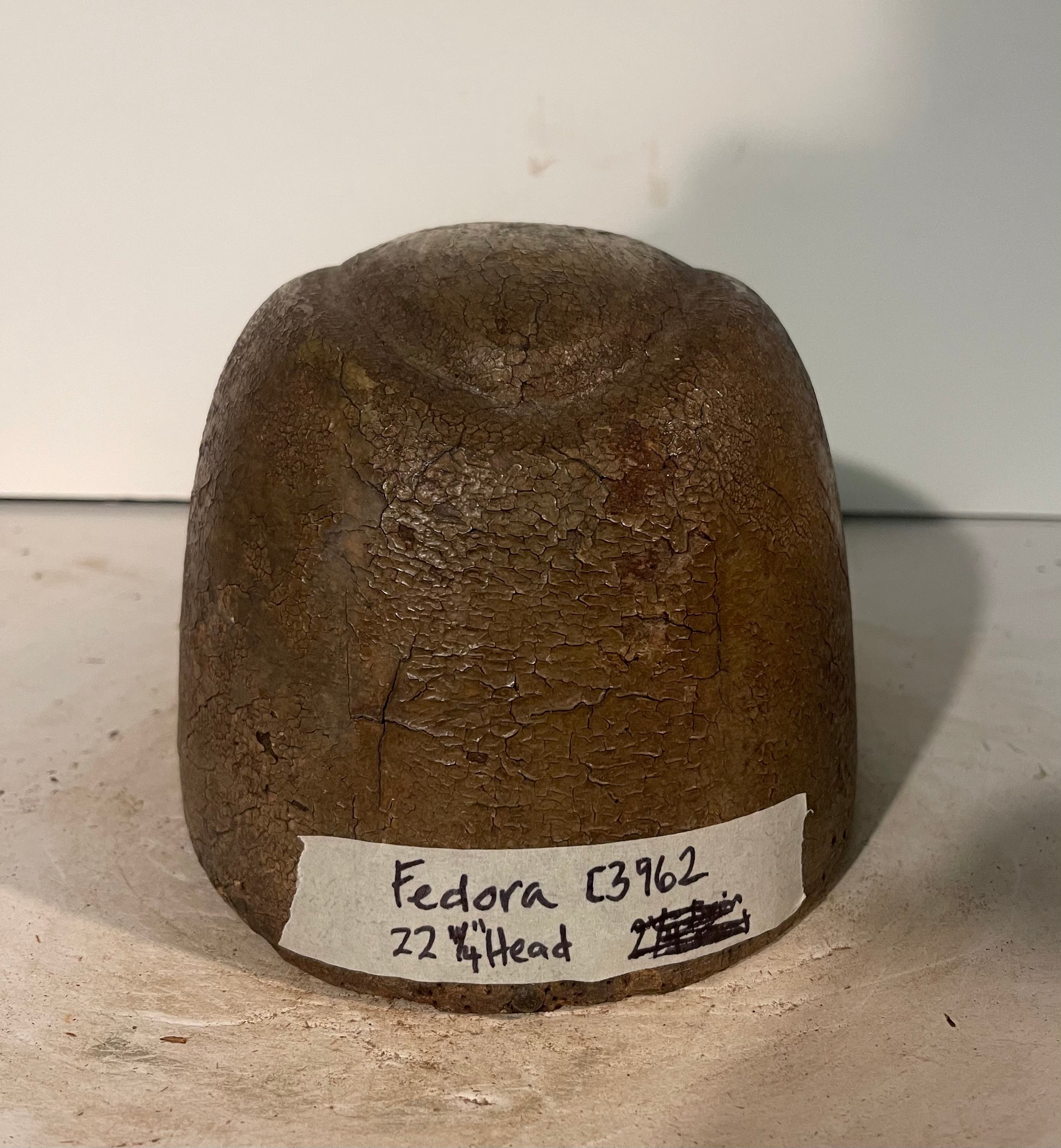 Hat Block - Fedora C3962, Headsize 22 1/4