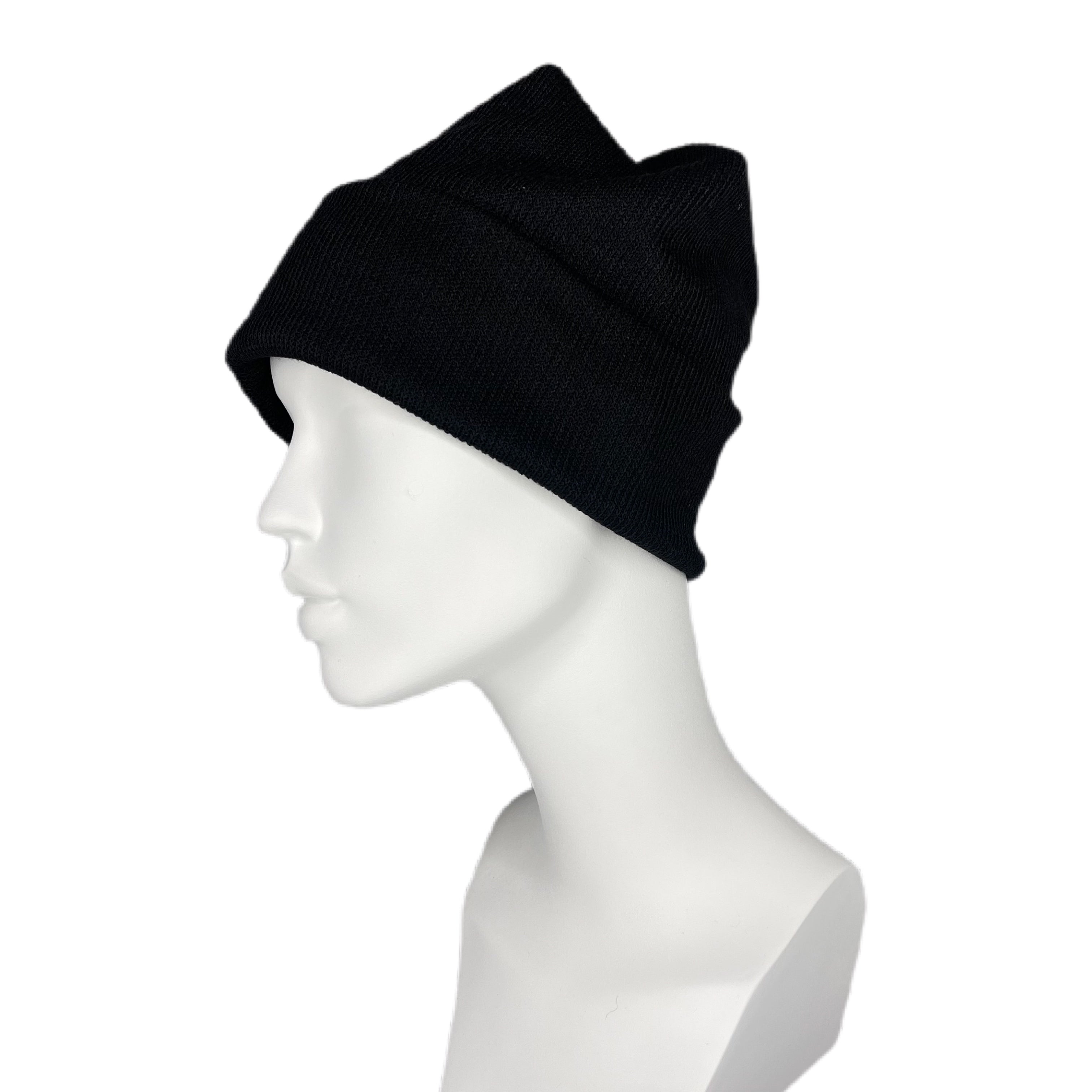 Solene Andrea Ribbed Beanie - Black