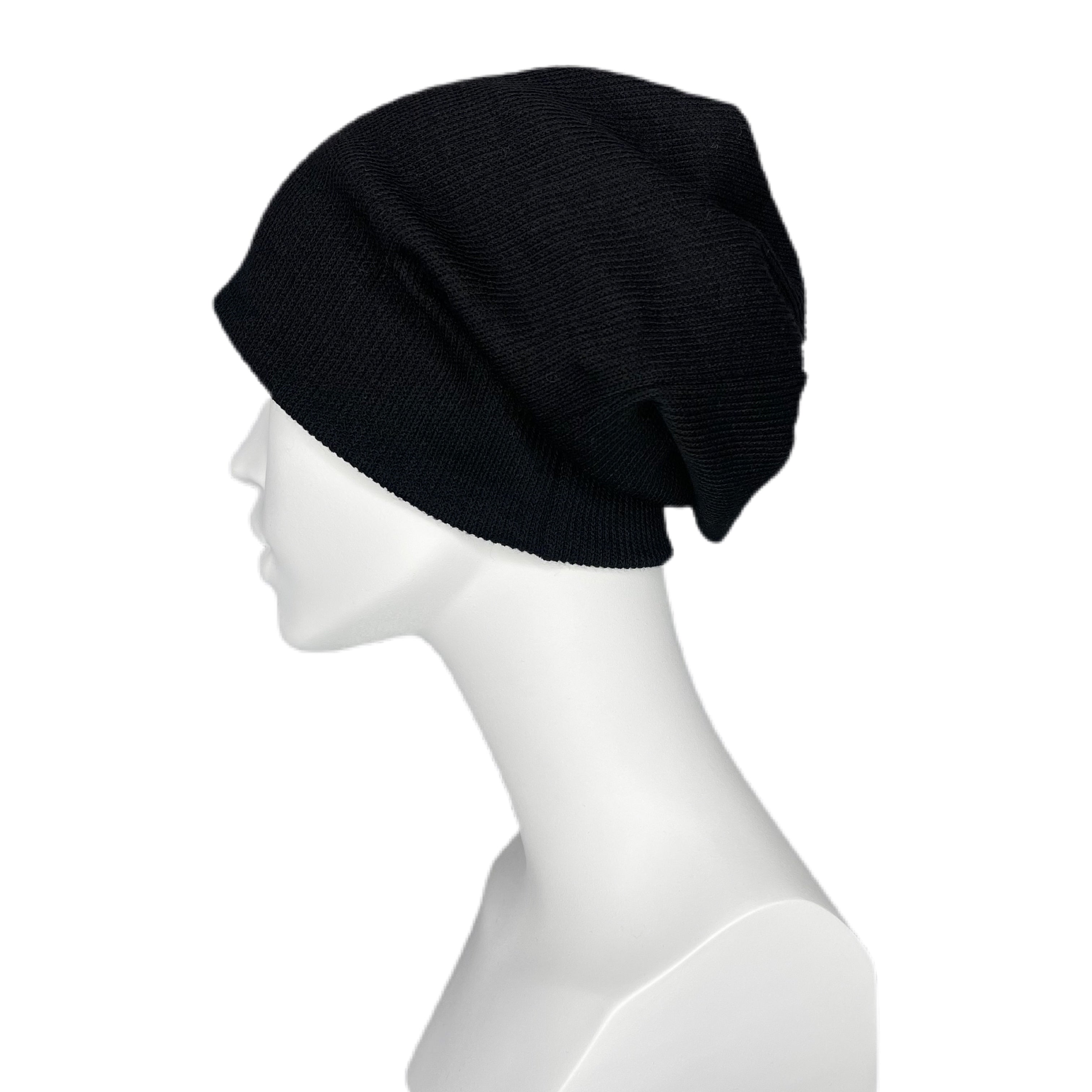 Solene Andrea Ribbed Beanie - Black