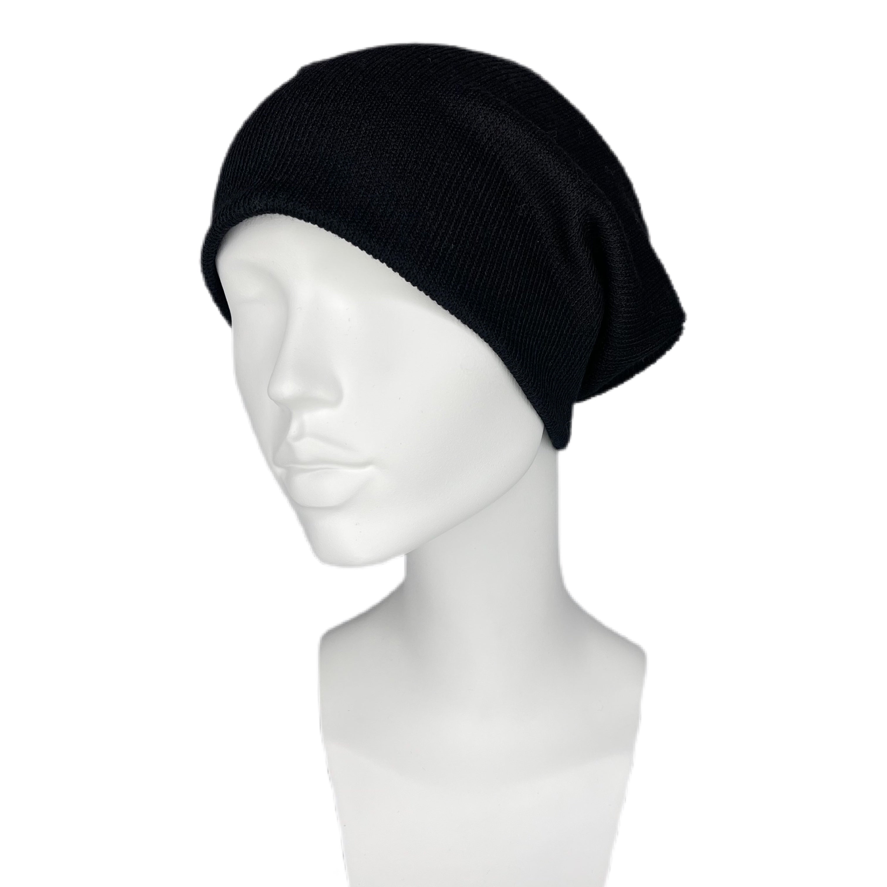 Solene Andrea Ribbed Beanie - Black