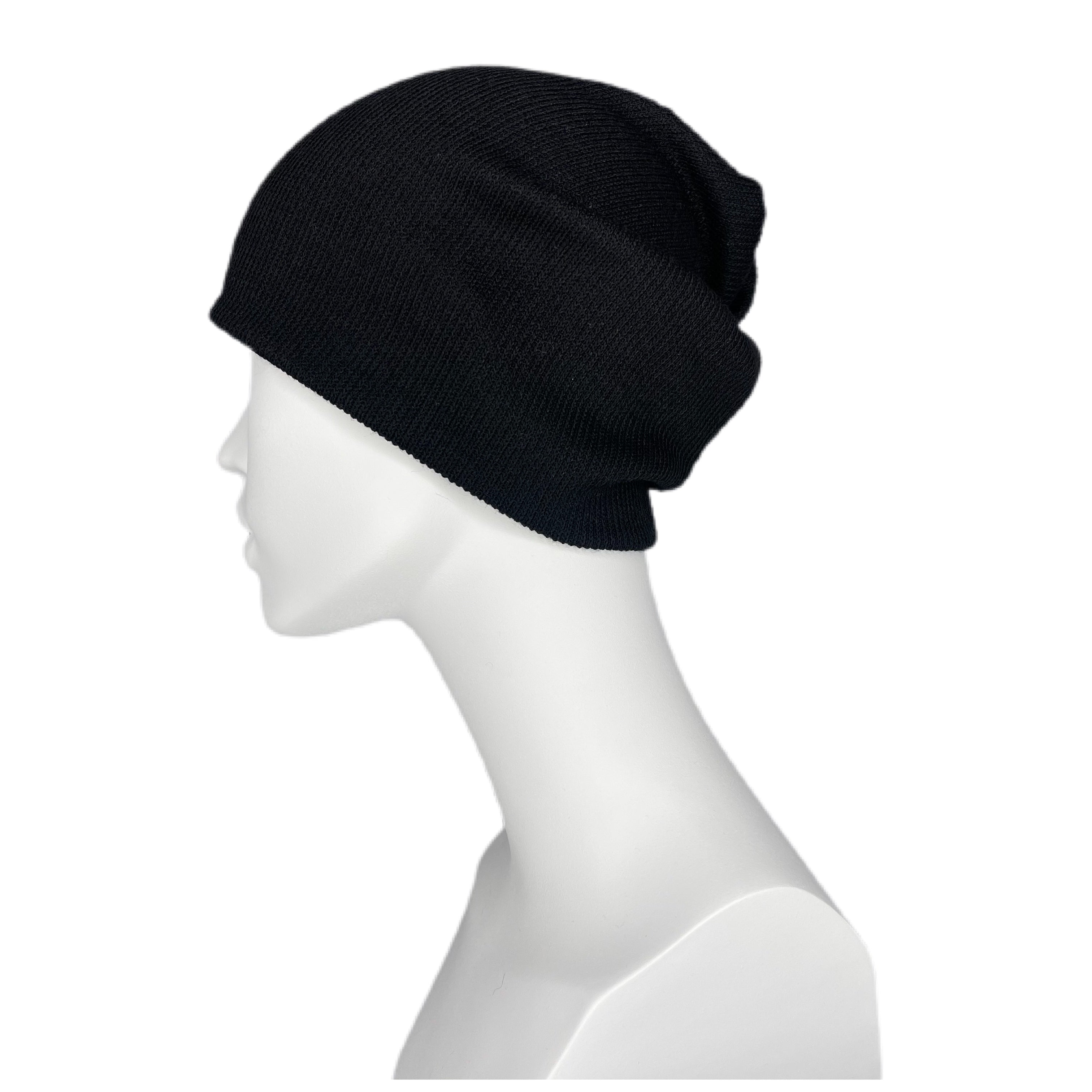 Solene Andrea Ribbed Beanie - Black