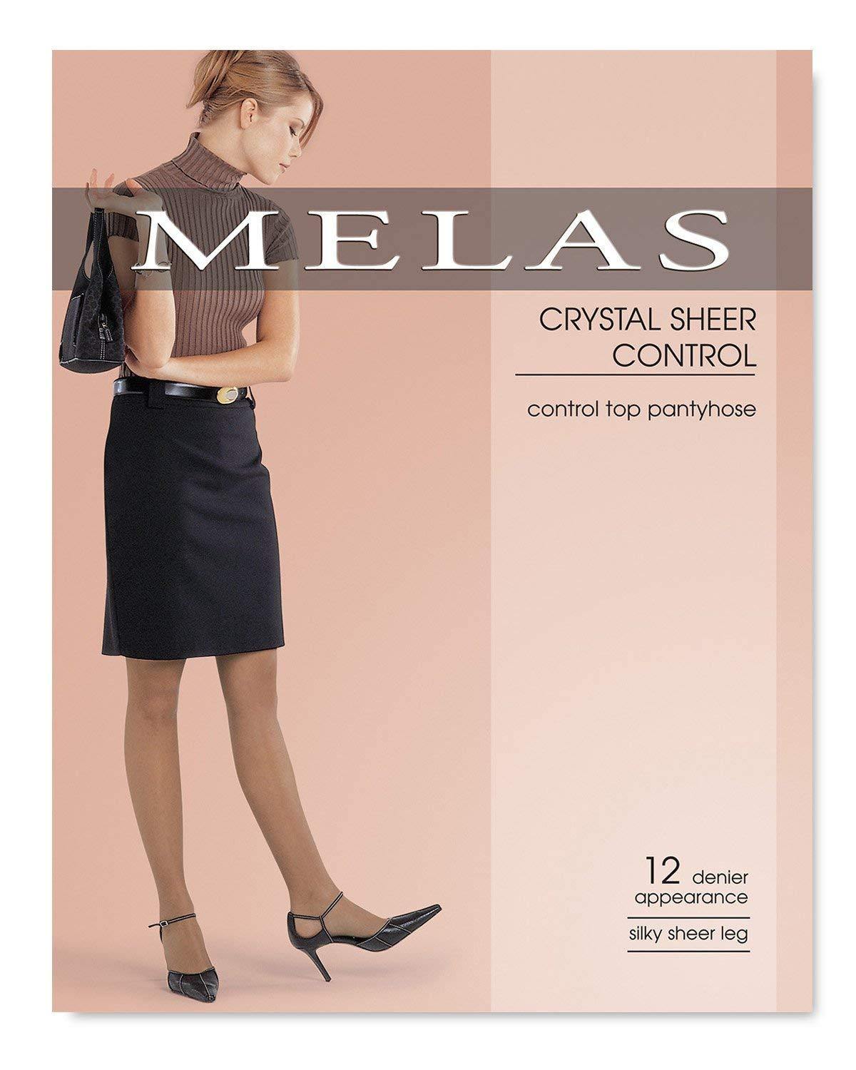 Melas Crystal Sheer Control Control Top Pantyhose AS-609 - SoleneBoutique