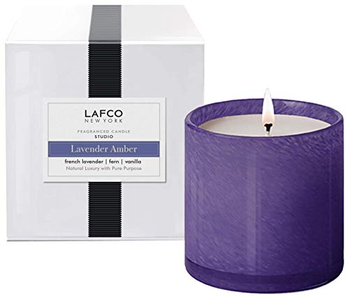LAFCO New York Signature Scented Candle (Lavender Amber, Studio - 15.5 oz)
